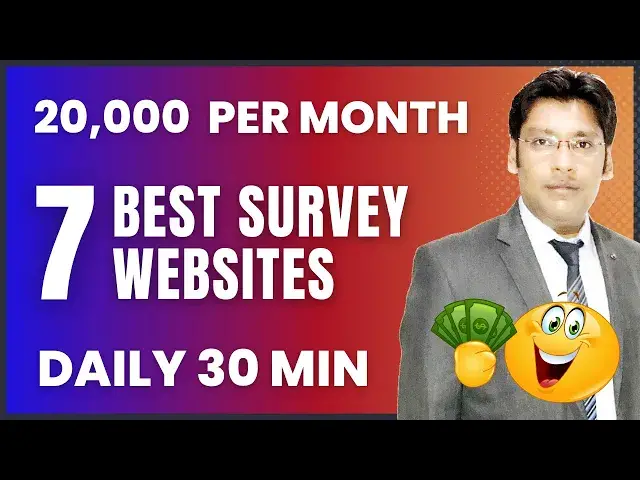 'Video thumbnail for 7 Best Survey Sites to Earn Money Online In Your Spare Time | Make Money Survey Websites'