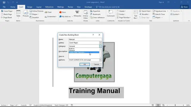 'Video thumbnail for Create Your Own Cover Page in Microsoft Word'