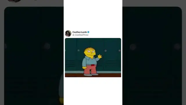 'Video thumbnail for CeeDee Lamb Shares Ralph Wiggum Wave'