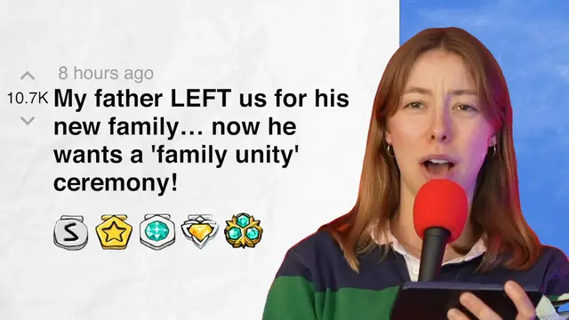 'Video thumbnail for My father LEFT us for his new family… now he wants a 'family unity' ceremony! - r/AITA | Reddit Stories'