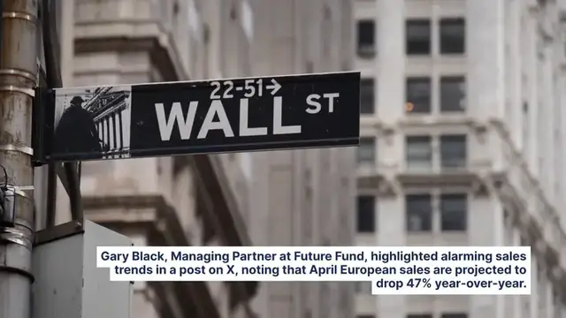 'Video thumbnail for Gary Black Flags 47% Projected Drop In Tesla's April Europe Sales, Predicts 6% Decline In 2025 Deliveries'