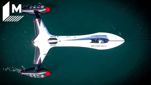 'Video thumbnail for Kite-Powered Sailboat Aims to Conquer World Sailing Speed Record'