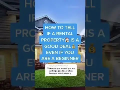 'Video thumbnail for How To Tell If A Rental Property Is a Good Deal Even If You Are A Beginner'