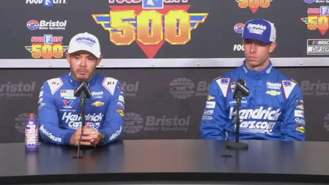 'Video thumbnail for Kyle Larson Prefers Sunday's Style of Racing Compared to High-Tire Wear 2024 Bristol Race'