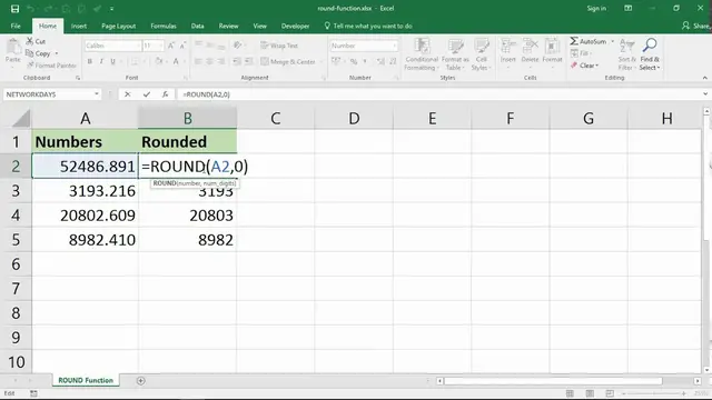 'Video thumbnail for Using the Excel ROUND Function to Round Numbers in Excel'