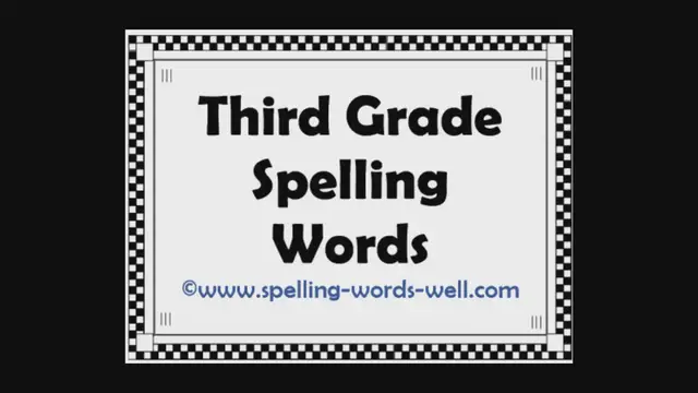 'Video thumbnail for Ultimate Spelling Challenge for Third Graders!'