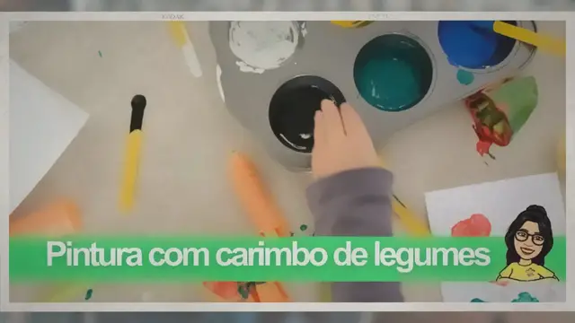 'Video thumbnail for Pintura com carimbo de legumes: estimulando a criatividade'