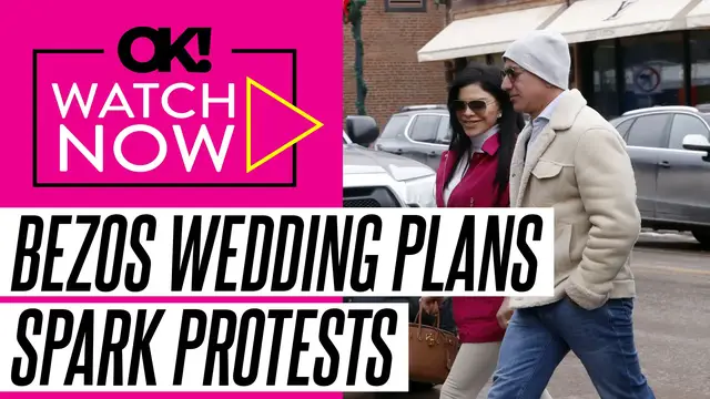 'Video thumbnail for Jeff Bezos and Lauren Sanchez's Glam Wedding Plans Spark Protests in Italy: 'No Space for Bezos''