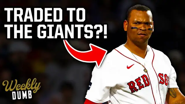 'Video thumbnail for Rafael Devers gets traded to the Giants & Shohei Ohtani returns to pitching | Weekly Dumb'