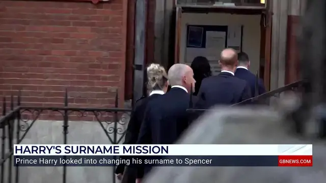 'Video thumbnail for Prince Harry changing his name to Spencer will 'hurt his father's feelings', Griffiths claims'