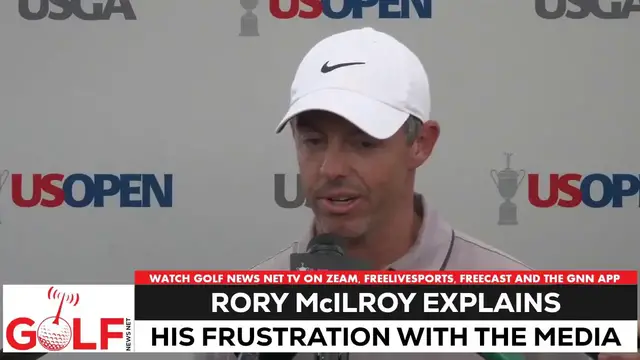 'Video thumbnail for Rory McIlroy explains his frustration with golf media'