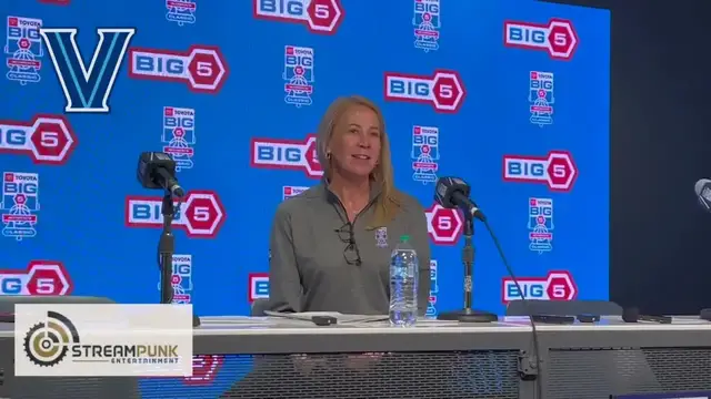 'Video thumbnail for stream punk sports: villanova coach denise dillon postgame press conference after temple loss - big five classic'