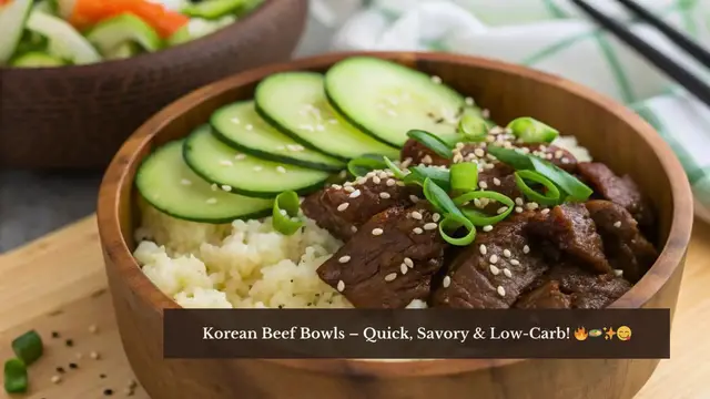 'Video thumbnail for Easy Korean Beef Bowls | Quick Low-Carb Dinner Idea'