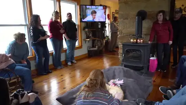 'Video thumbnail for Woman Surprised With Puppy And Names It After Late Husband | Happily TV'