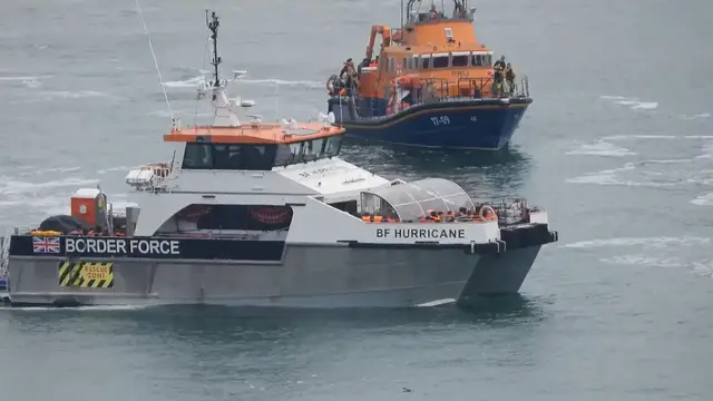 'Video thumbnail for WATCH: Chaos at Dover as record Channel migrant wave triggers lifeboat frenzy at harbour'