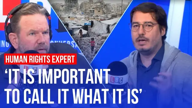 'Video thumbnail for Human Rights Expert: 'Israel is committing a genocide against Gaza' | LBC'