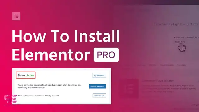 'Video thumbnail for How to install and activate Elementor PRO'