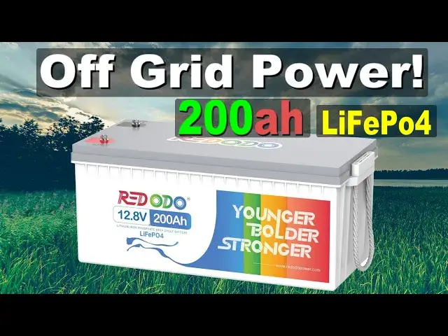 'Video thumbnail for 200ah 12v LiFePo4 What can it do? Off grid solar power testing in my workshop, make coffee and more'