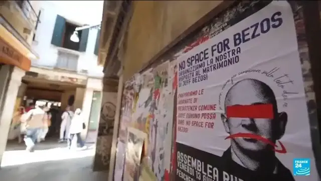 'Video thumbnail for Venice locals plan to disrupt Amazon founder Bezos' wedding'