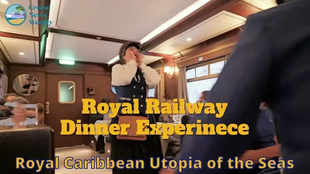'Video thumbnail for Train Dinner Experience in a Cruise Ship With Royal Railway: Utopia Station'