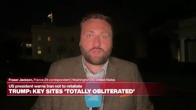'Video thumbnail for No further US strikes on Iran planned, France 24 reports from Washnigton'