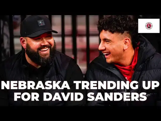 'Video thumbnail for Nebraska football trending up for David Sanders, also for a flip'