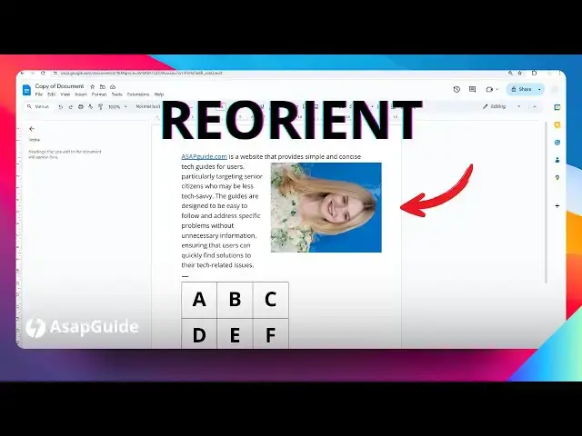 'Video thumbnail for How to Rotate a Picture in Google Docs'