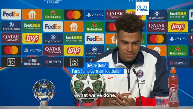 'Video thumbnail for Paris Saint-Germain beat Inter Milan 5-0 in Champions League final in Munich'