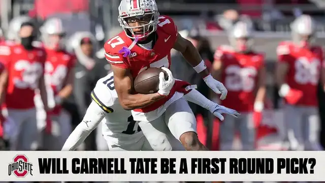 'Video thumbnail for Is Carnell Tate the Next Ohio State WR Phenom? | 2026 NFL Draft'