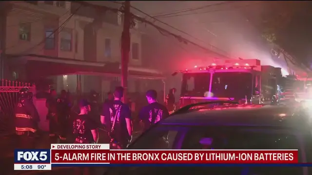 'Video thumbnail for 5-alarm fire in the Bronx leaves several injured'