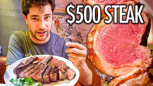'Video thumbnail for $10 Steak vs $500 Steak in Brazil!! STREET FOOD to 5 Star BUFFET of Brazilian BBQ!'