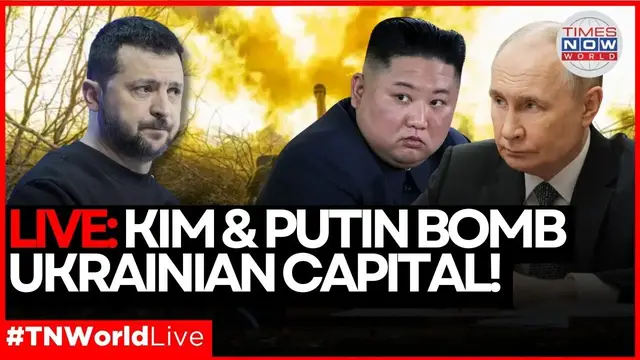 'Video thumbnail for LIVE NEWS | Zelensky Stunned as Putin and Kim Strike Kyiv Before NATO Summit! | TIMES NOW WORLD'