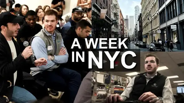 'Video thumbnail for Another BUSY week in investment banking | NYC vlog'