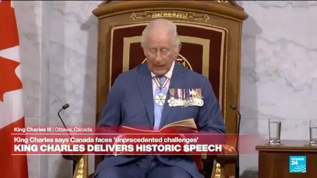 'Video thumbnail for Replay: Listen to King Charles historic speech in Ottawa, Canada'
