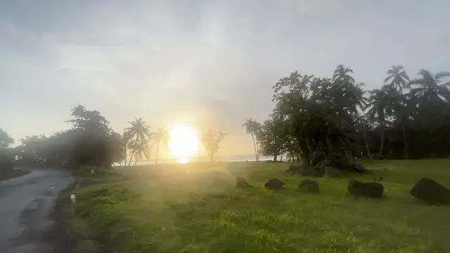 'Video thumbnail for Cycling at Sunset - Moorea, Tahiti'