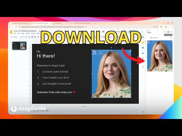 'Video thumbnail for Easy Way to Download Image from Google Slides'