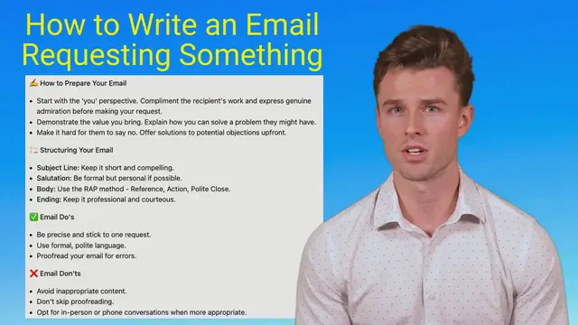 'Video thumbnail for How to Write an Email Requesting Something'