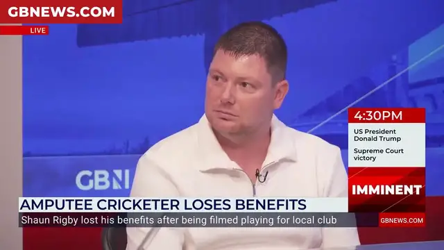 'Video thumbnail for WATCH: Disabled cricketer blasts 'shameful' DWP after losing all benefits'