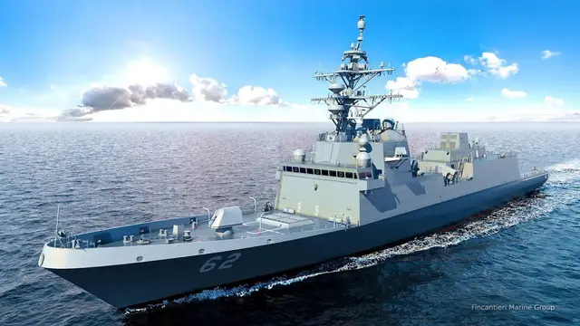 'Video thumbnail for US Constellation-class frigate 759 tons heavier than planned'