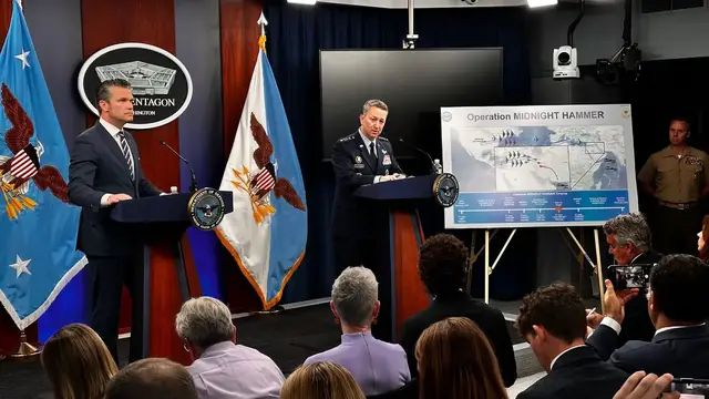 'Video thumbnail for Senior Trump officials say US attacks on Iran ‘not about regime change’'