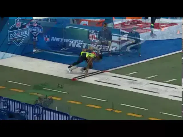 'Video thumbnail for law nation sports: dj chark's blazing 40-yard dash at 2018 nfl combine'