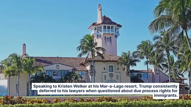 'Video thumbnail for Trump Says 'I Don't Know' When Asked If He Has To Uphold The Constitution When It Comes To Mass Deportations'