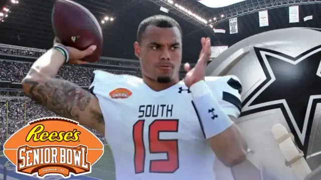 'Video thumbnail for law nation sports: dak prescott shines at the 2016 senior bowl: road to the nfl'