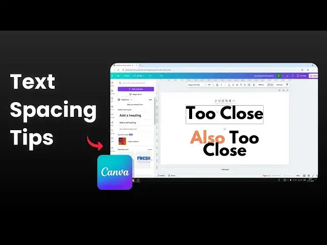 'Video thumbnail for How to Adjust Text Spacing in Canva'