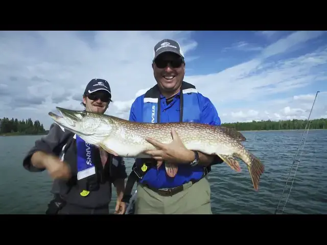 'Video thumbnail for Giant Pike Fishing in Alberta Canada | Fish'n Canada'