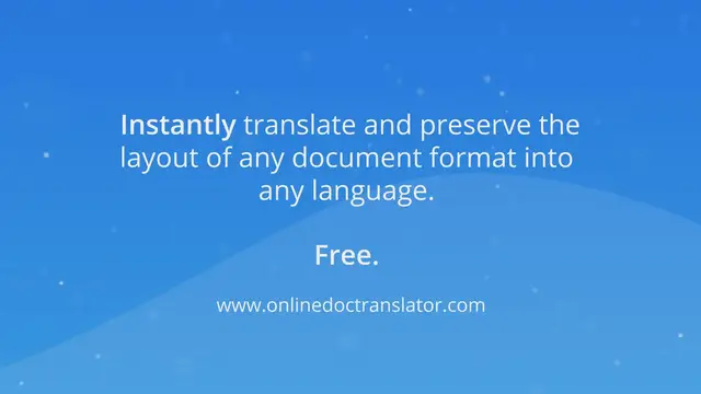 'Video thumbnail for onlinedoctranslator.com'