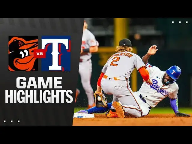 'Video thumbnail for Baltimore Orioles at Texas Rangers Full-Game Highlights! | 07/02/2025'