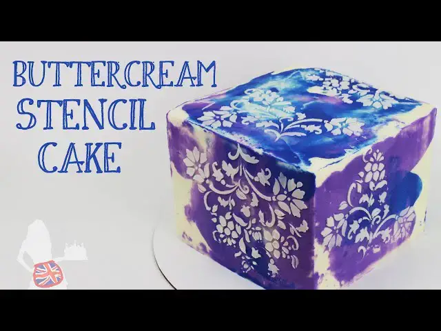 'Video thumbnail for Buttercream Stencil cake'