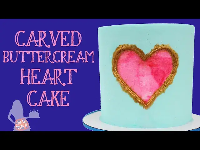 'Video thumbnail for Carved Buttercream Heart Cake'