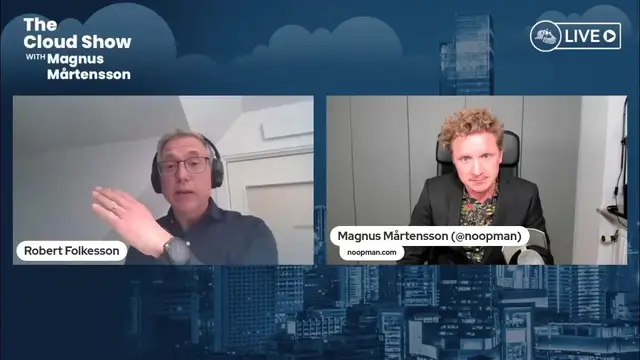 'Video thumbnail for The Cloud Show with Magnus Mårtensson ft. Robert Folkesson - Ep. 20'